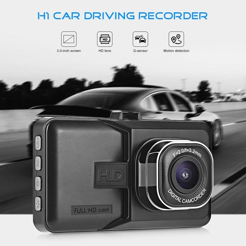 Dashcam Voiture Full HD 1080p avec Détection de Mouvement