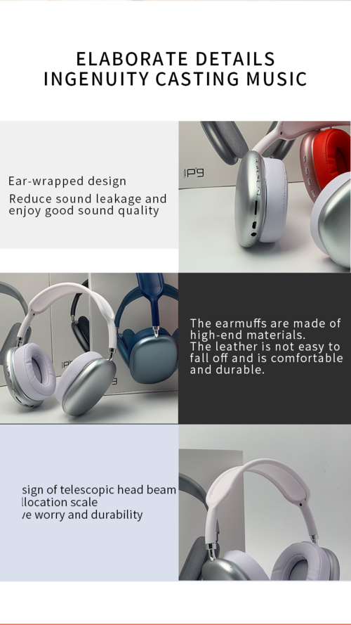 Casque Bluetooth Hi-Fi Sans Fil avec Réduction de Bruit
