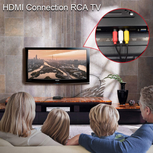 Adaptateur HDMI vers VGA Full HD 1080p avec sortie audio